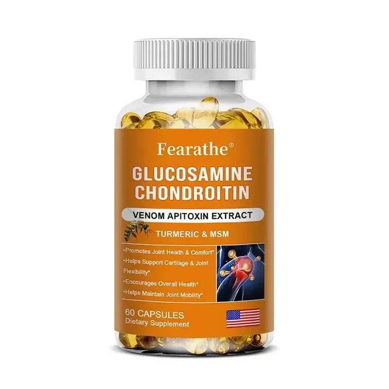 Glucosamine Chondroitin Bee Venom Turmeric at MSM - Bones Joint Antioxidant Digestive Support Non-GMO — image 10
