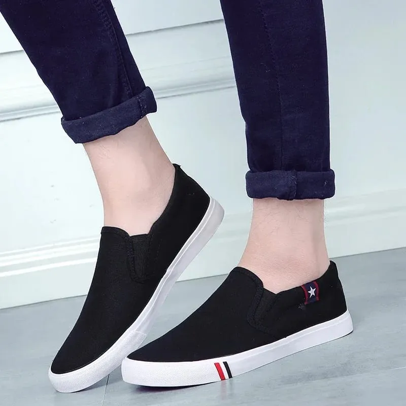 Men Casual Shoes Slip on Canvas Loafers Comfortable Walking Flats for Man Dude Non Slip Soft Moccasins Sneakers Summer — image 6