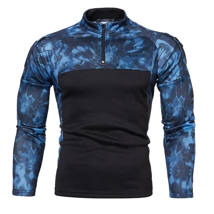 New Pullovers Outdoor Sweatshirt Men Casual Slim Uniform Camouflage Hoodie Clothes Jogging Sweatshirts Long Sleeve Tops — image 2