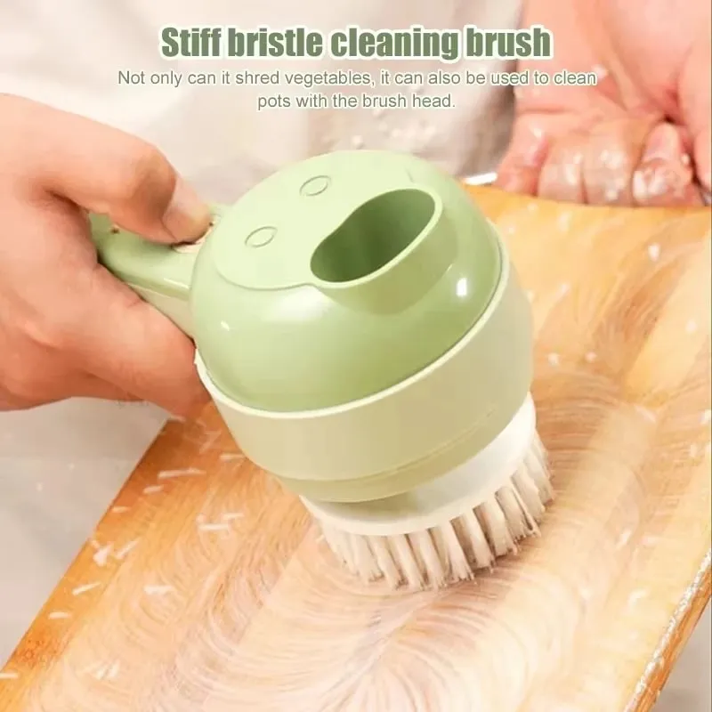 4 in 1 Handheld Electric Vegetable Cutter Wireless Food Processor Vegetable Slicer Set Pepper Garlic Mash Minced Cooking Gadgets — image 4