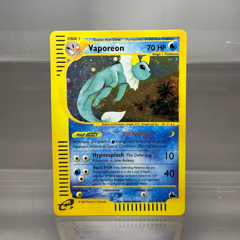 PKM-Karten Steelix Alakazam Scizor Einzelfolienkarten Raichu Slowking Game Collection-Karten PTCG-Ersatzkarten Aquapolis-Serie — image 18