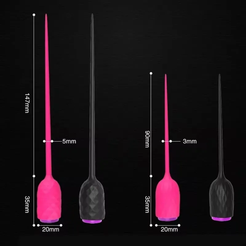 Long Urethral Vibrator Catheter Urethra Sound Dilator Massager 10 Speed Dildo Vibrator Catheter Penis Plug Sex Toys for Men Gay — image 6