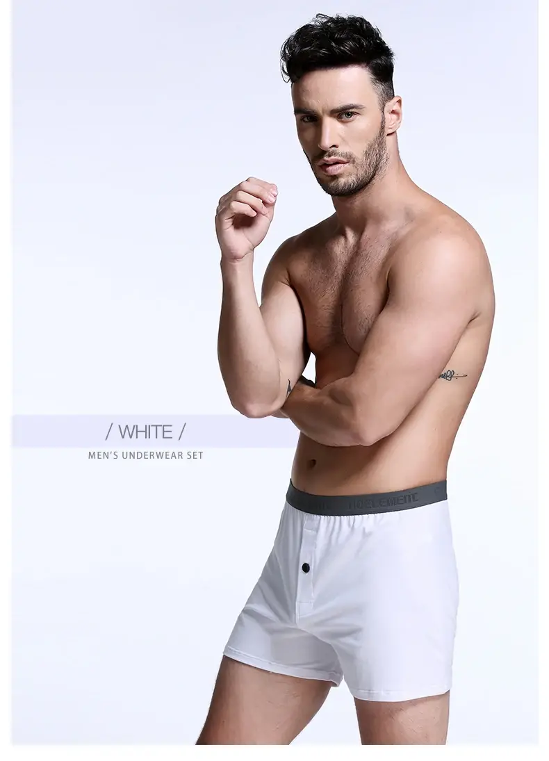 3Pcs Men's Underwear Loose Home Shorts Summer Boxer Briefs Thin Cotton Arrow Pants Large Size Four Corners Home — image 3
