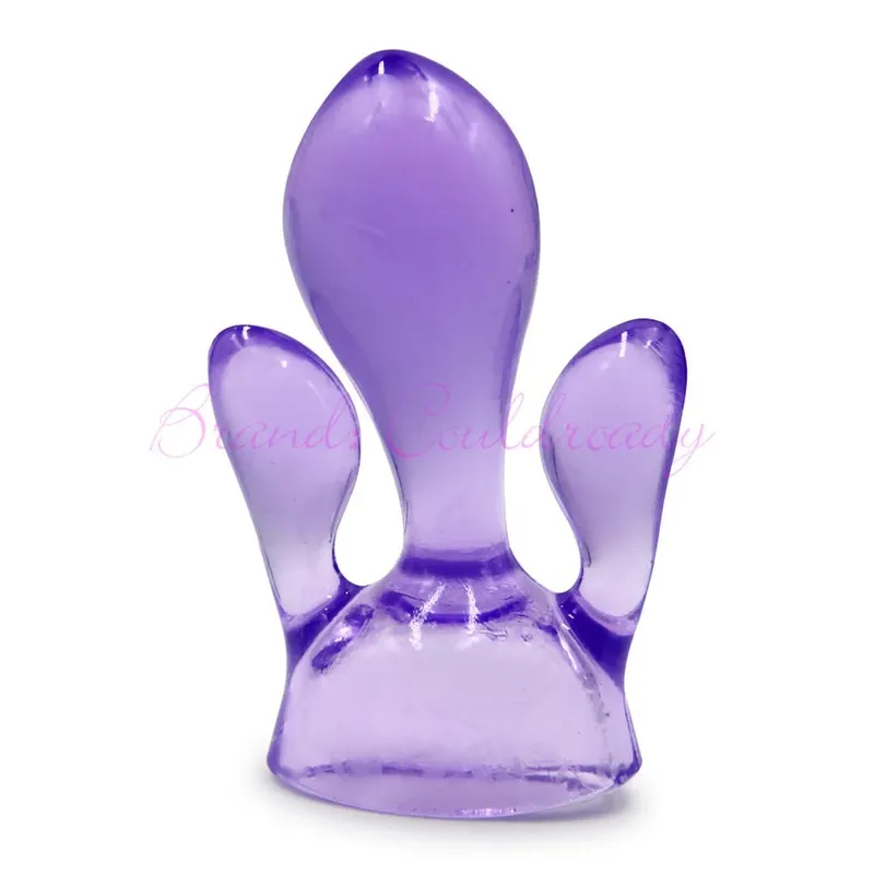 G-spot Stimulate Vibrator Accessories Magic Wand Attachment Silicone Adult Sex Toys for Women AV Rod Head Cap — image 9