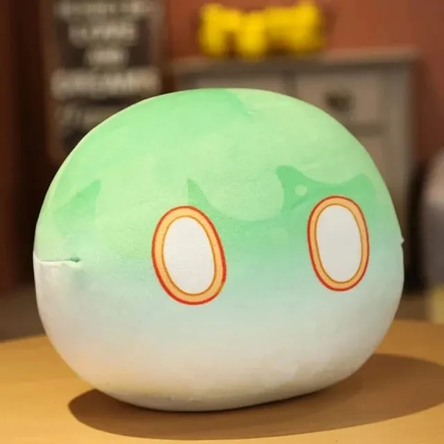 Novo 10cm anime projeto bonito genshin impacto slime pelúcia travesseiro brinquedos kawaii dos desenhos animados anime travesseiro brinquedos aniversário presente de natal para crianças — image 15