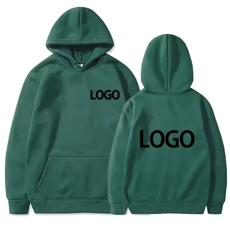 DIY Custom Your Brand LOGO Men Women Casual Hoodie Top Solid Color Pullover Street Personality Sweatshirt Custom Gifts — image 5