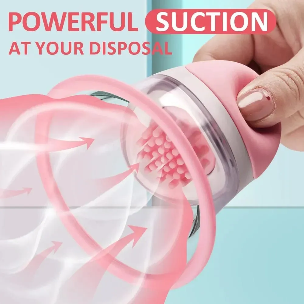 Breast Enhancement Sucking Vibrator Rotating Vacuum Pump Bra Sucker AV Breast Massager Female Nipple Stimulation Masturbator