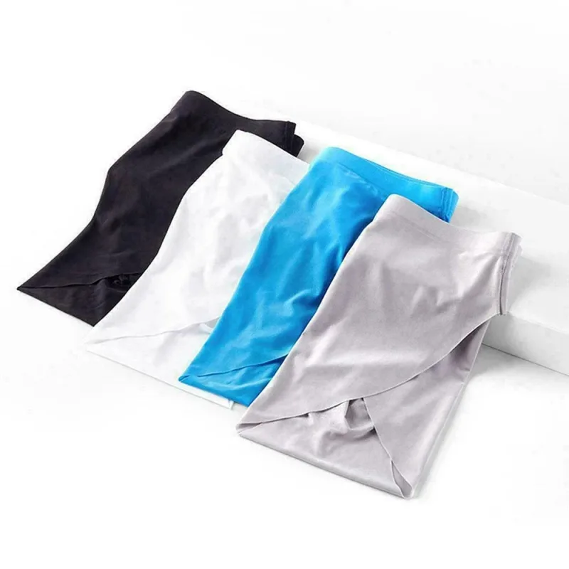 2PCS Sexy Men Briefs Ultra Thin Ice Silk Underwear High Quality Breathable Underpants Summer Transparent Quick-dry Male Panties — image 22