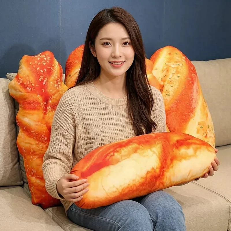 20/50cm Long Bread Pillow Stuffed Like Real Sesame S Cheese Denmark Toast Chopped Green Onion Sleeping Hug Support Leg Gift