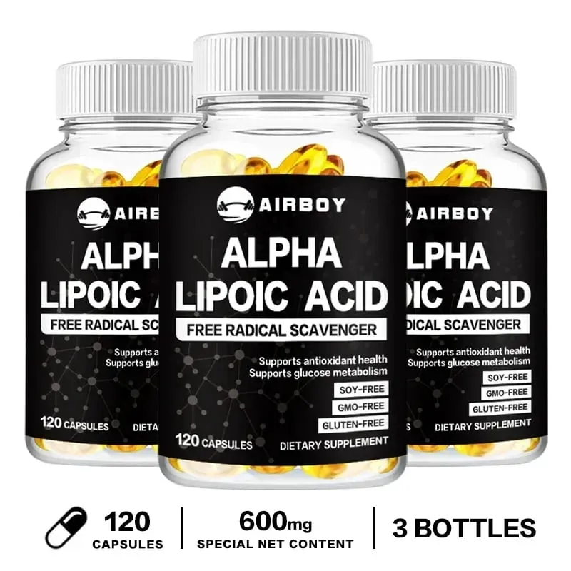 Alpha Lipoic Acid - Supports Neurological Health Relieve Neuralgia Powerful Antioxidant Sugar Metabolism Improves Immunity