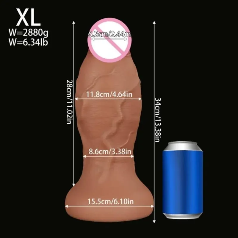 Super Large Anal Dildos Thick Realistic Penis Silicone Big Dick Butt Plug Masturbatior with Suction Cup Sex Toys for Women Men — image 8