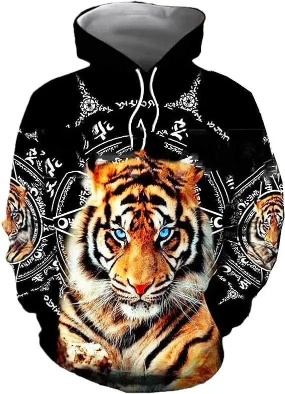 New Men's Animal Series 3D Wild Boar Printing Sweatshirt Casual Fashion Women's Y2K Hoodies Pullover Street Large Sudaderas — image 17