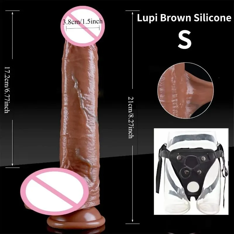 สวมใส่ Strapon อวัยวะเพศชายสำหรับผู้หญิง Super ยาวซิลิโคนขนาดใหญ่ Anal Plug ช่องคลอดผู้ใหญ่ขนาดมาตรฐานสายเพศของเล่นสำหรับ wome18n — image 12
