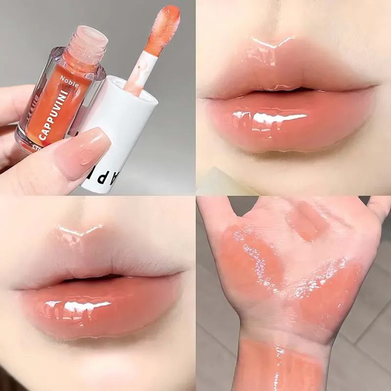 Clear Transparent Grey Purple Lip Gloss Hydrating Drying Lips Mirror Lip Glaze Tint Plumper Moisturizing Crystal Lip Oil Makeup — image 12