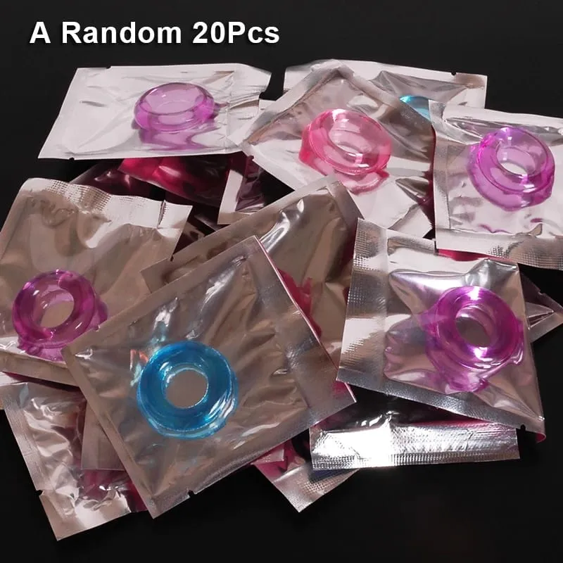 Jouets sexuels pour hommes, retardement de l'éjaculation, amplificateur pénien, verrouillage, anneau de sperme, Bdsm, produits érotiques pour adultes, accessoires exotiques, 5 à 20 pièces