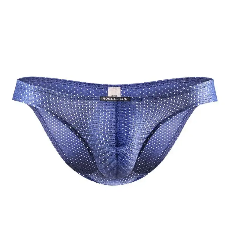 2PCS Tight ice silk transparent briefs men's small briefs mesh eyes youth bottoms breathable — image 20
