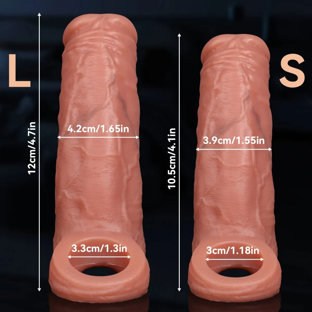 남성 사정 수탉 반지 슬리브 재사용 가능한 물 스프레이 음경 확대 Extender 실리콘 딜도 라구 딜도 섹스 토이 남성 콘돔 커플 — image 6