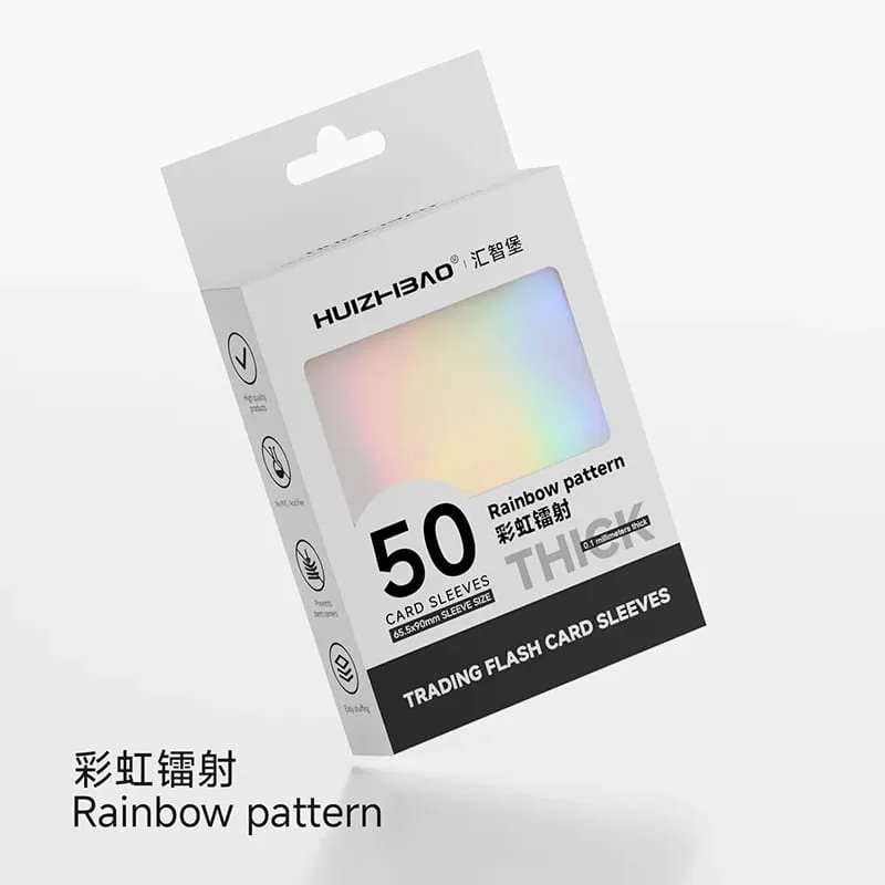 Manchons de cartes holographiques 65.5 × 90mm, protecteur de carte Transparent coloré pour couverture de cartes de taille Standard TCG/japonaise — image 7