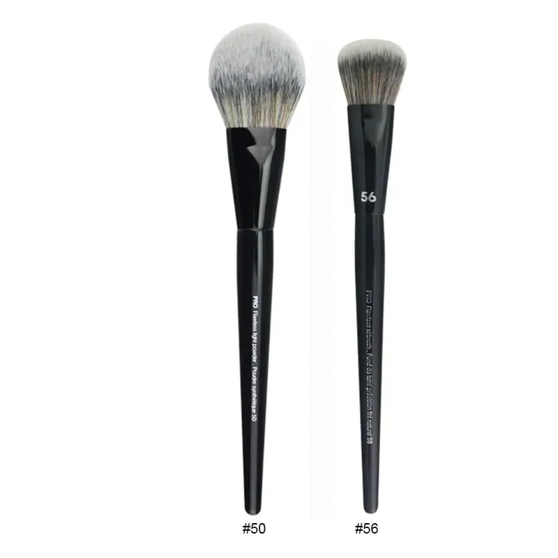 2pcs/set Pro Black Makeup Brushes Synthetic hair Powder Eye Shadow Smudge Highlight Foundation Airbrush Diffuser Make Up Brush — image 26