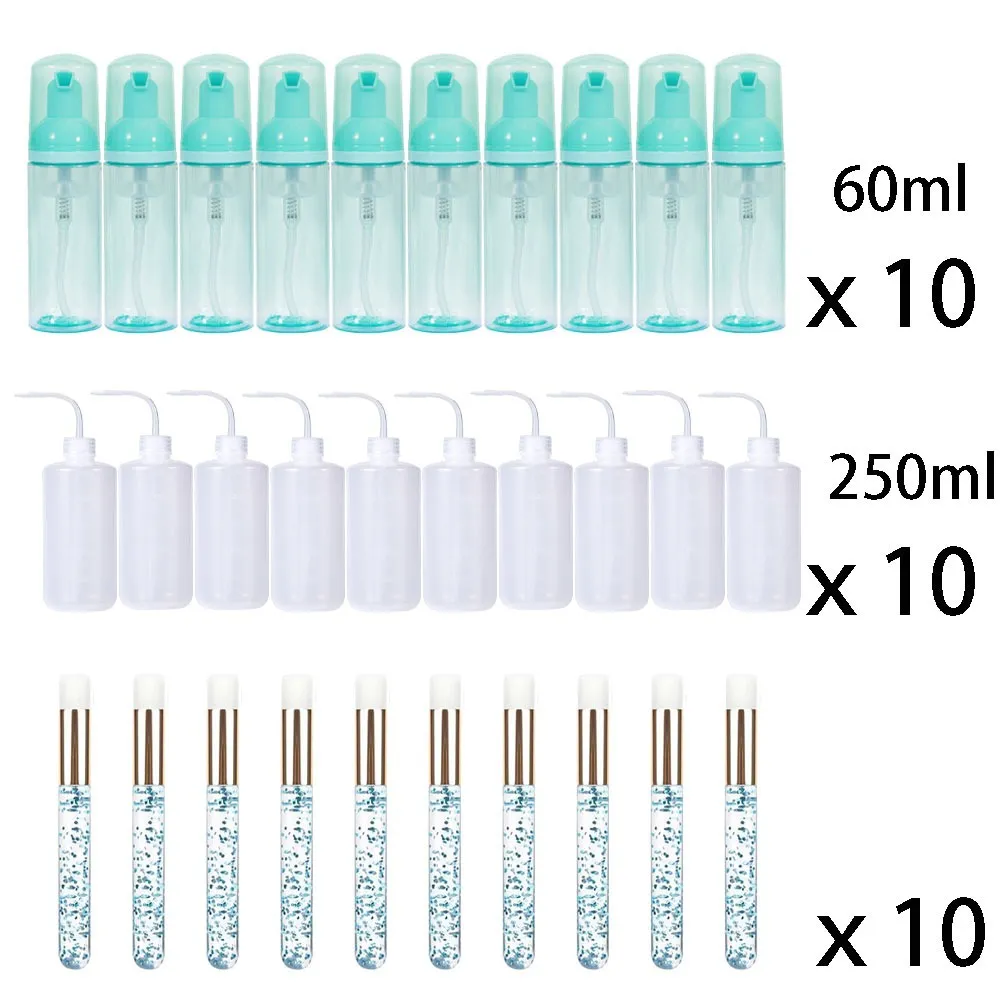 60ml doplňovatelné nepropustné prázdné lahvičky s pumpičkou na pěnu