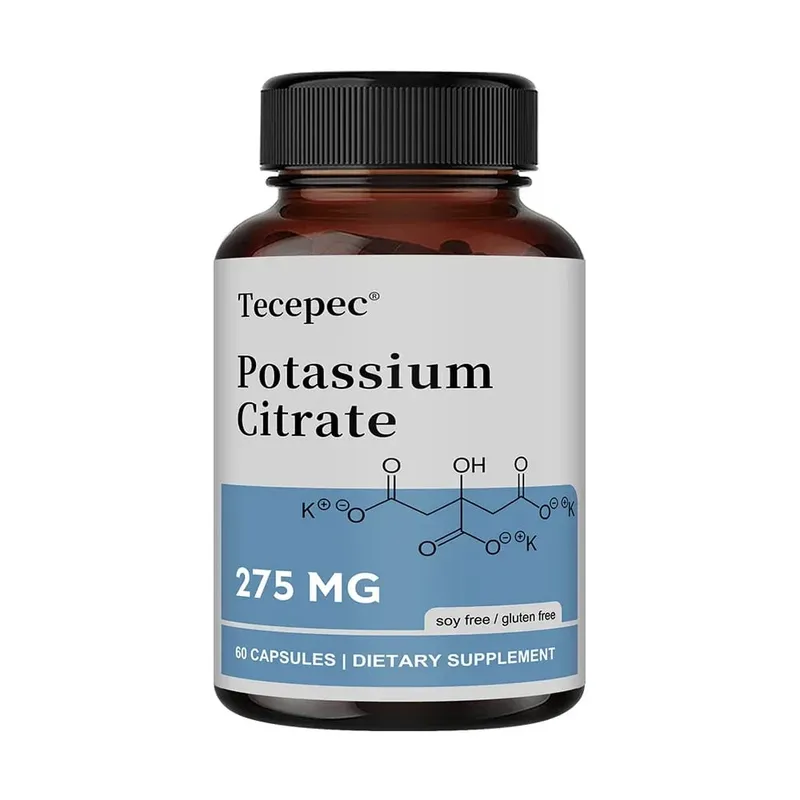 Potassium Citrate Capsules - Maintain Cell Function Strong Joints and Bone Health Regulate Blood Pressure Nerve Conduction — image 9