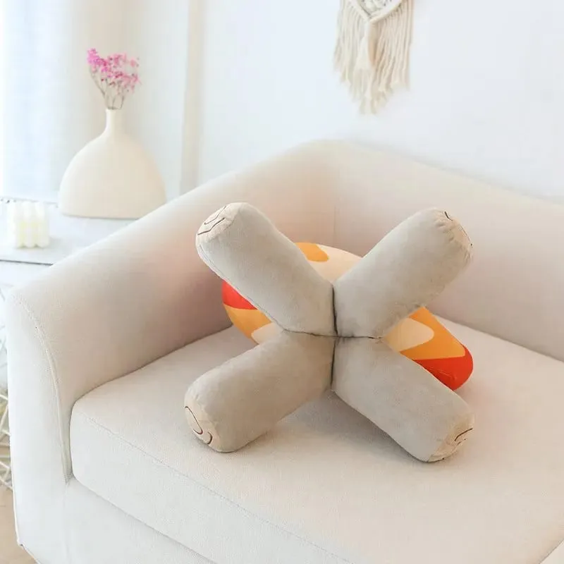 30cm/45cm Funny Simulation Bonfire Plush Toy Soft Stuffed Cartoon Fire Doll Living Room Floor Pillow Cushion Decor Gift