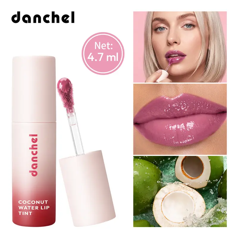 Coconut Water Lip Tint Long-lasting Hydration Flawless Full Color Glossy Finish Non-Sticky Waterproof Smudge-Resistant Lip Tint — image 2