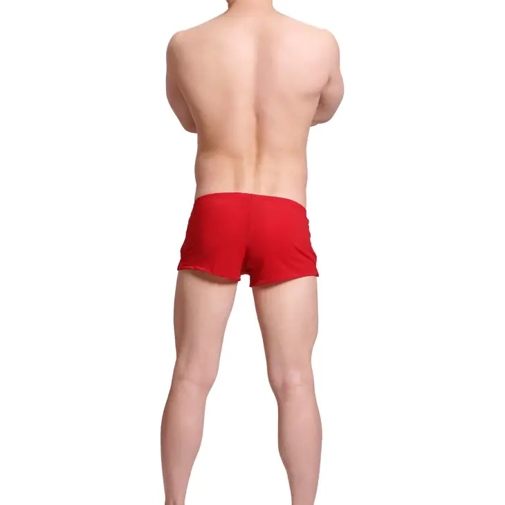 Mens Underwear Ice Silk Boxer Shorts homme Solid Mid-rised U Convex Pouch Underpants Cueca Men's Arrow Pants Plus Size M-XXL — image 11