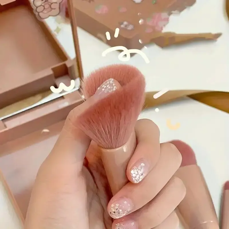 5pcs Mini Berus Makeup Kit Fungsi Kecil Berus Kosmetik Lengkap Dengan Sarung Dan Cermin Saiz Perjalanan Berus Makeup Set — image 6