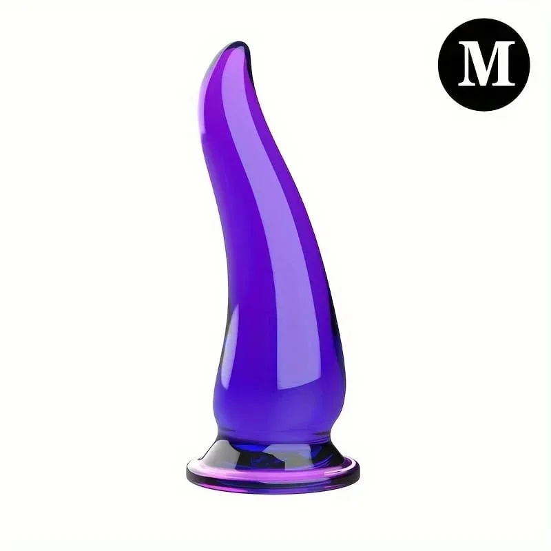 Black&Transparent Anal Plug Horn Dildo for Woman Prostate Dilator Massager Butt Suction Cup Sex Toys for Men Adults Beads — image 9