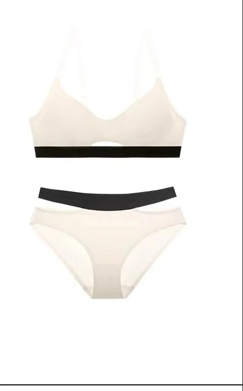 US Light Sports Push-Up Bra Anti-Sagging Seamless Racerback Bralette Set No Wire for Small Bust Women Autumn Winter — image 14