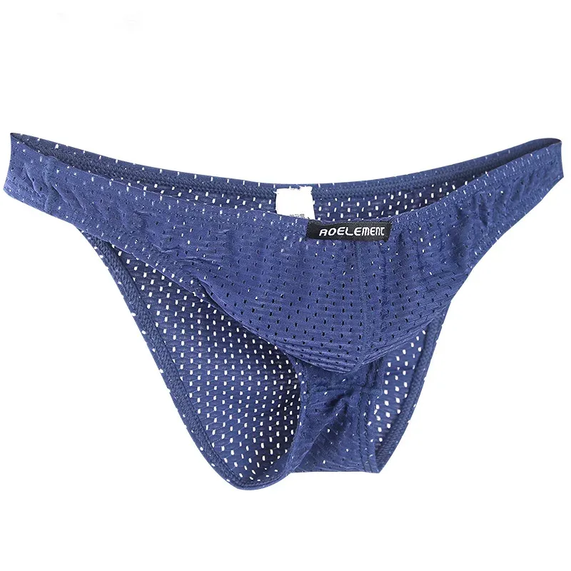 2PCS Tight ice silk transparent briefs men's small briefs mesh eyes youth bottoms breathable — image 21