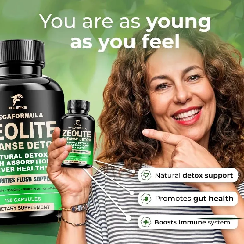 Acquista 2 Ricevi 2 gratis! Zeolite Cleanse Detox Capsule Argilla Clinoptilolite per la rimozione di metalli pesanti e tossine Pulizia naturale di tutto il corpo — image 6