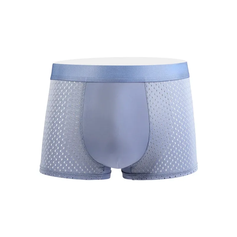 Clearance Men's Ice Silk Mesh Boxer Briefs Random Style Trunks Breathable Quick-Dry Sports Underwear Boxershorts Boys Underwear — image 4