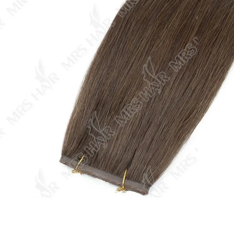 XO Twin Tabs Butterfly Hair Weft Extensions Lidské vlasy Dvojitá injekce PU Weft Hole Ploché Twin Tabs Skutečné přírodní mikrolinkové vlasy