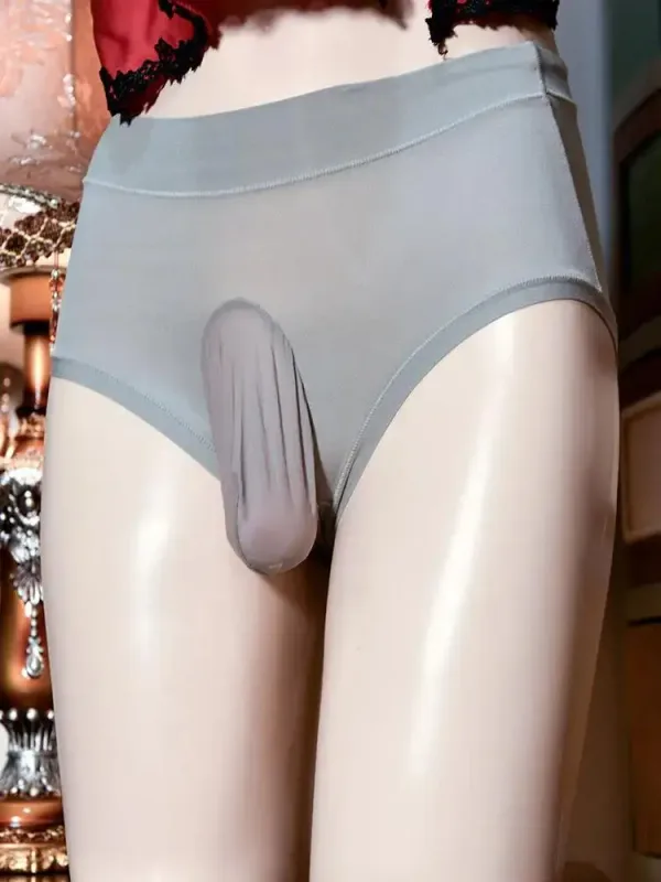 Men Sheer See Through Shiny G-string Sissy U Convex Pouch Thong Breathable Underwear Sheath Briefs Unisex HIgh Elastic Plus Sexy — image 30
