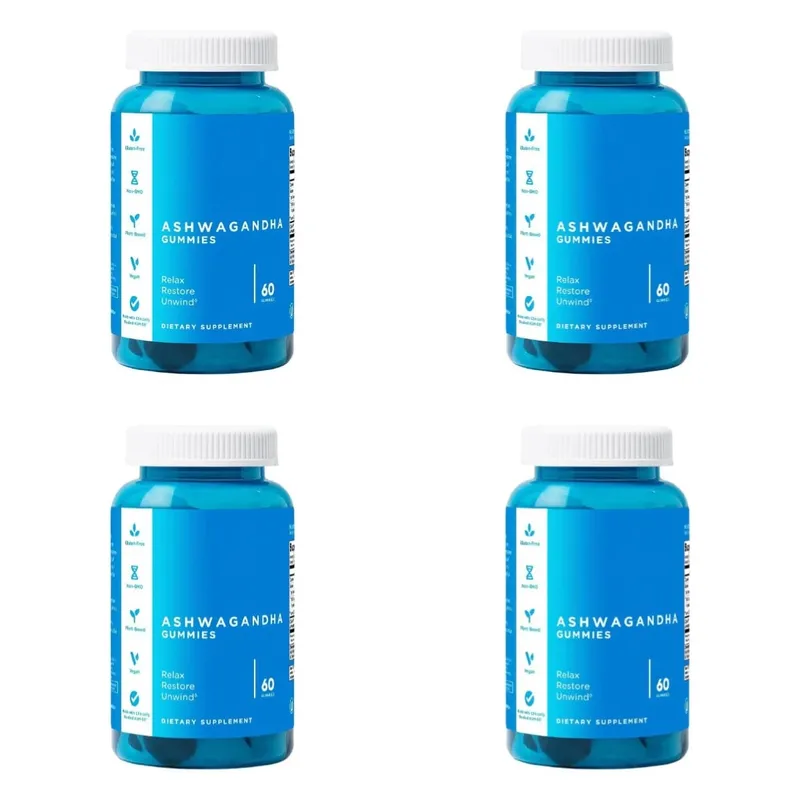 3-Pack Gummies Sæt: Ashwagandha til afstressning af tarmsundhed Probiotika + ACV Detox Vegansk Glutenfri Supplement 60 Ct hver — image 8