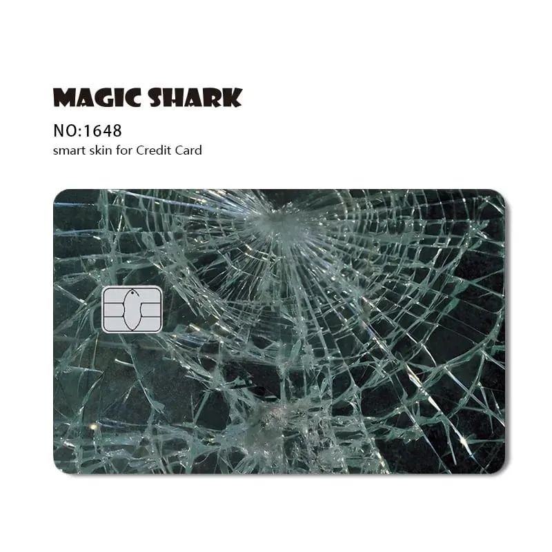 2026 New Magic Shark Anime Money Charge 404 Error ID Game Machine Film Skin Sticker for Debit Bank Credit Card — image 18