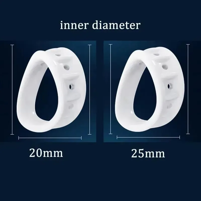 Men Cock Ring Penis Foreskin Correction Cockring Reusable Penis Sleeve Delay Ejaculation Chastity Cage Sex Toy for Men Couples