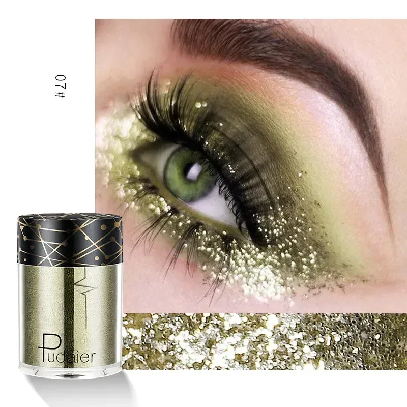 New Glitter Eye Shadow Professional Makeup Monochrome Shining Eyeshadow Sequins Universal Party Cosmetic