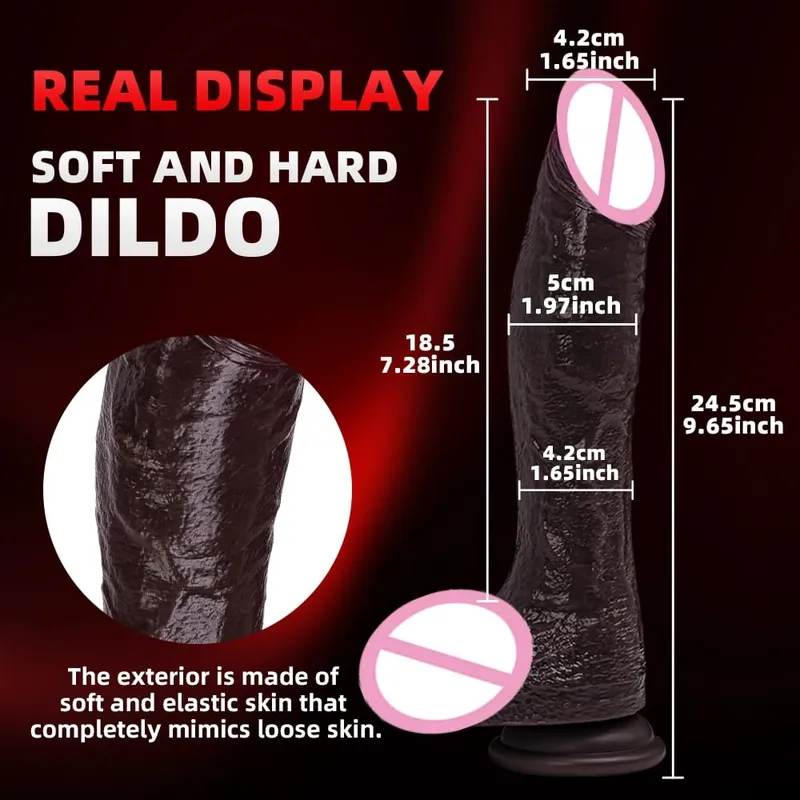 Realistic Black Dildo Vibrator Wireless Remote Rotating Penis Suction Cup Telescopic Vibrating Dildos Dick Sex Toys For Women — image 7