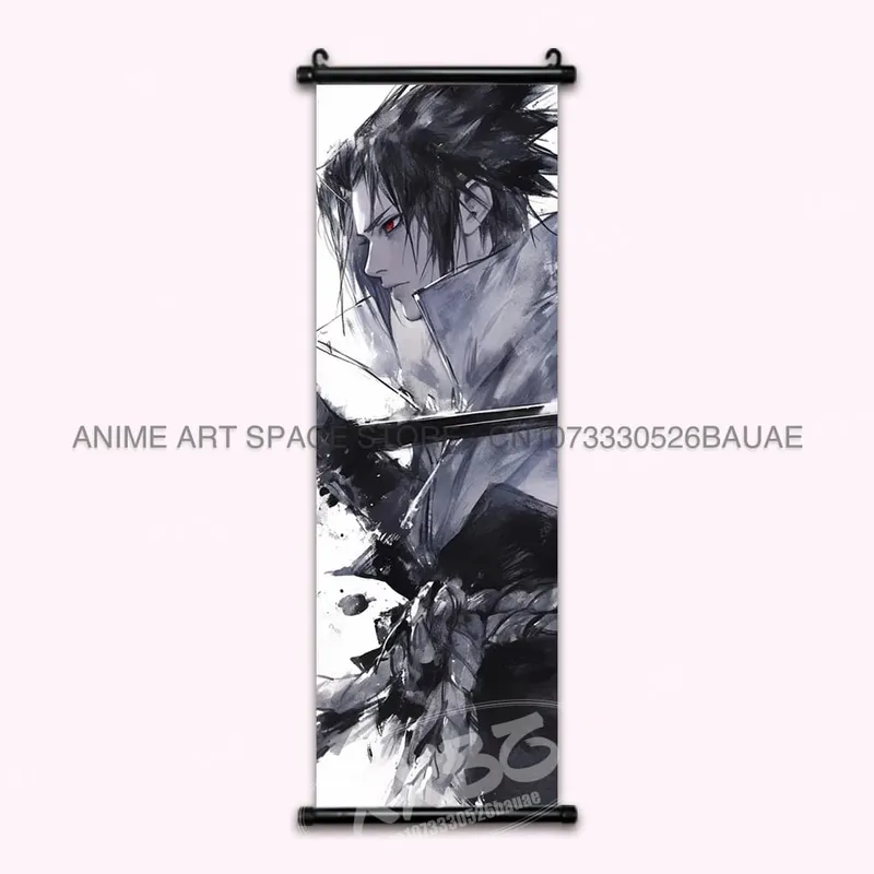 Anime Naruto Hanging Painting Hatake Kakashi Wall Art Scrolls Picture Uchiha Sasuke Home Decor Canvas Poster Haruno Sakura Mural — image 26