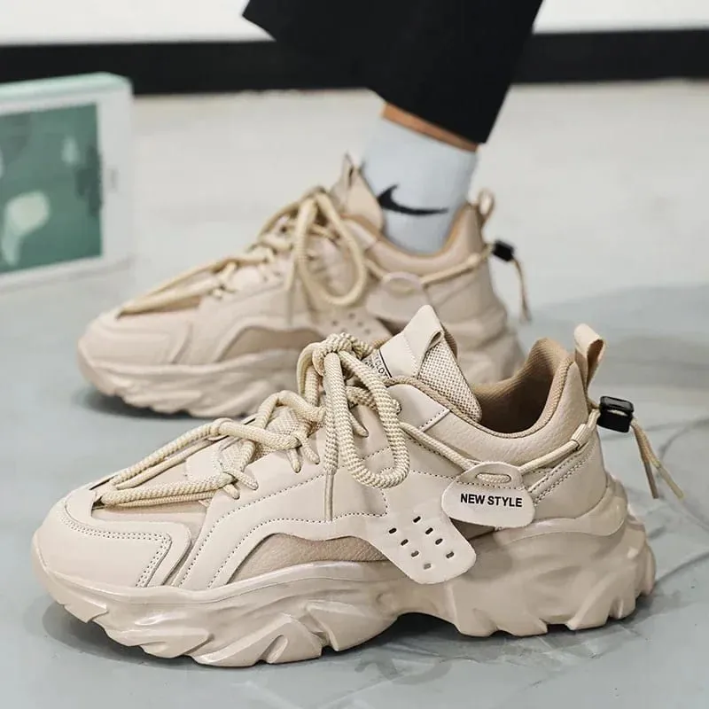 Mens Luxury Platform Sneakers 2026 Fashion Breathable Men Running Shoes Brand Non-slip Sports Shoes for Men Zapatillas De Hombre
