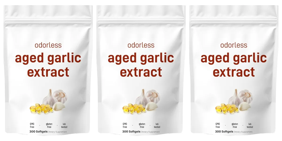 Geurloze knoflookoliecapsules 2 jaar oud knoflookextract Natuurlijke kruidensupplementen met gekweekte Allium Sativum-bol 300 softgels