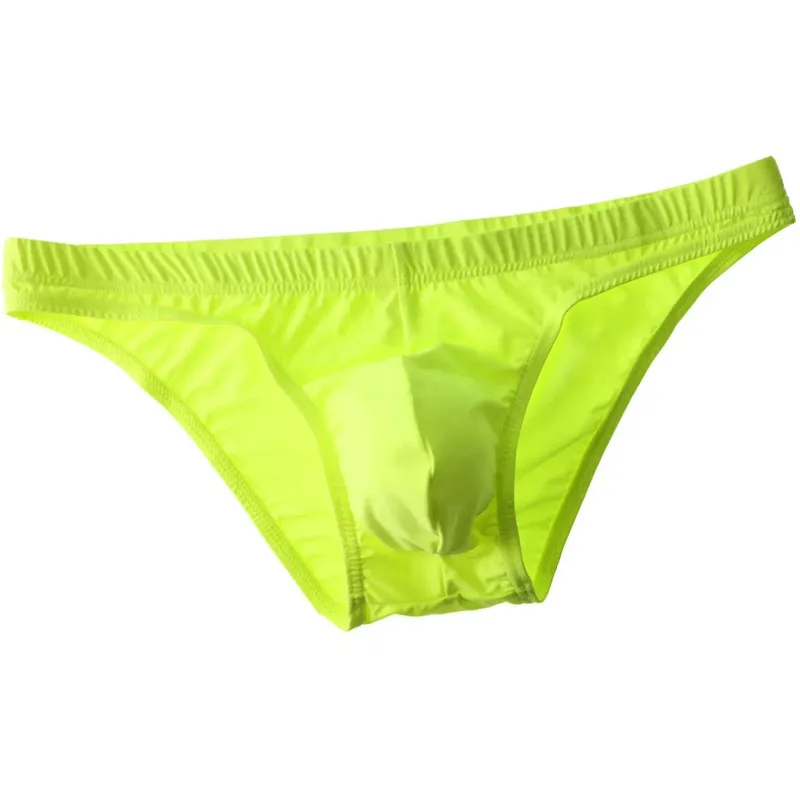 Slip intimo da uomo traspirante slip moda sexy seta di ghiaccio vita bassa elasticizzata mutande comode K58