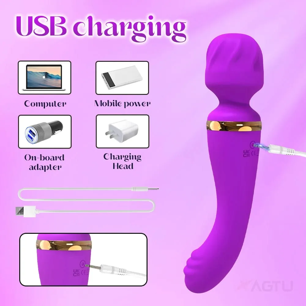 Powerful AV Vibrator for Women Nipple G spot Clitoris Stimulator Magic-Wand Dildo Female Masturbation Adult Sex Toys Fast Orgasm