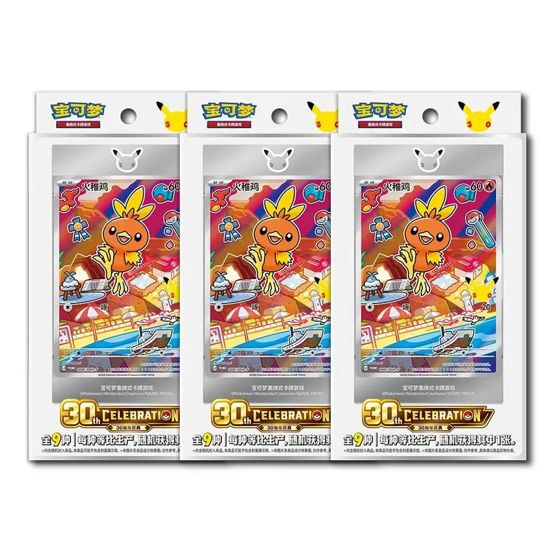 Hot 100% Official Pokemon 30th Anniversary Box Set Pinasimpleng Chinese PTCG Gem Pack Original Partners Special Illustration Card — image 12