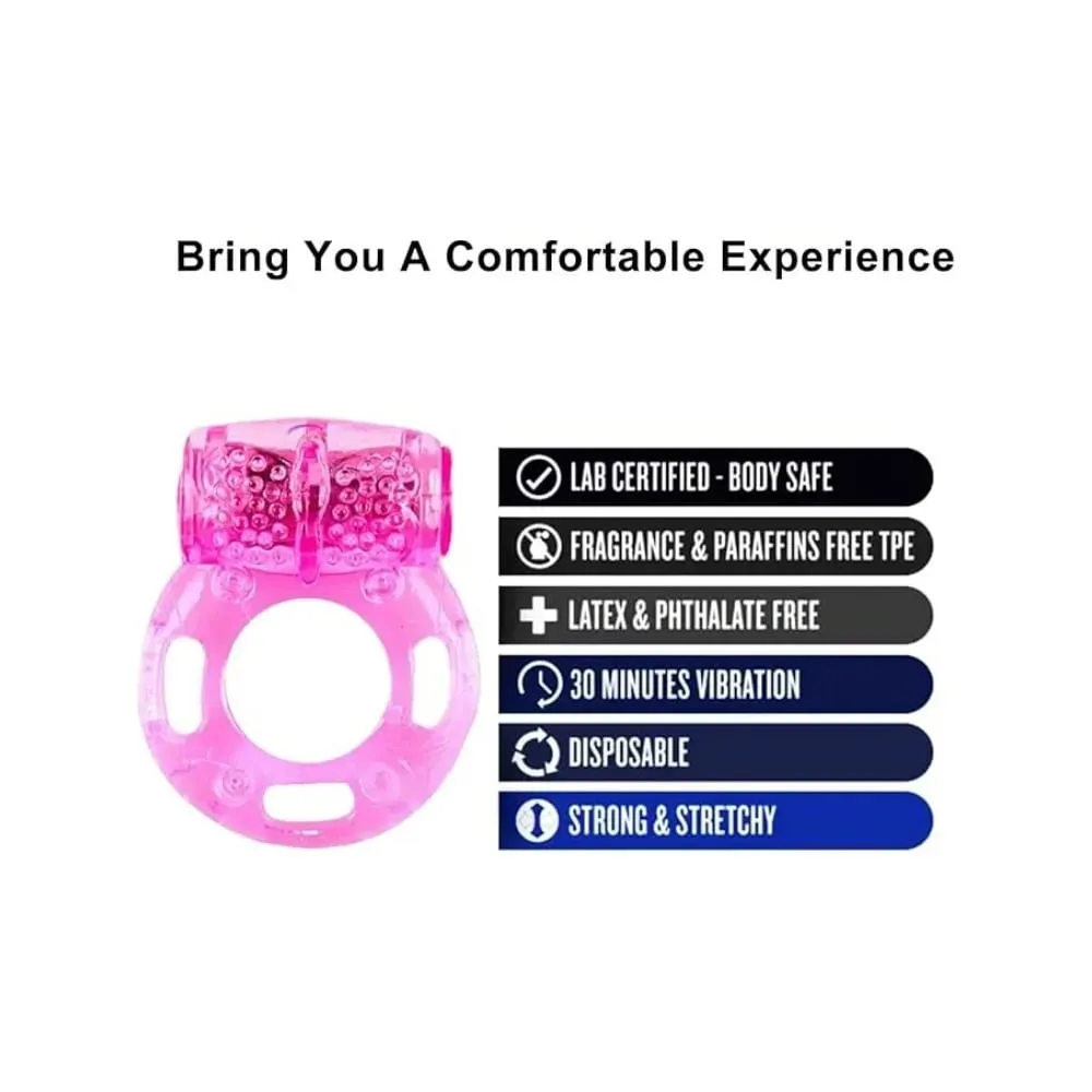 Vibrating Cock Ring Vibrator Silicone Penis Ring with Clit Stimulator Intimate Sex Toys Men Long Lasting Stronger Vibrators Ring — image 2