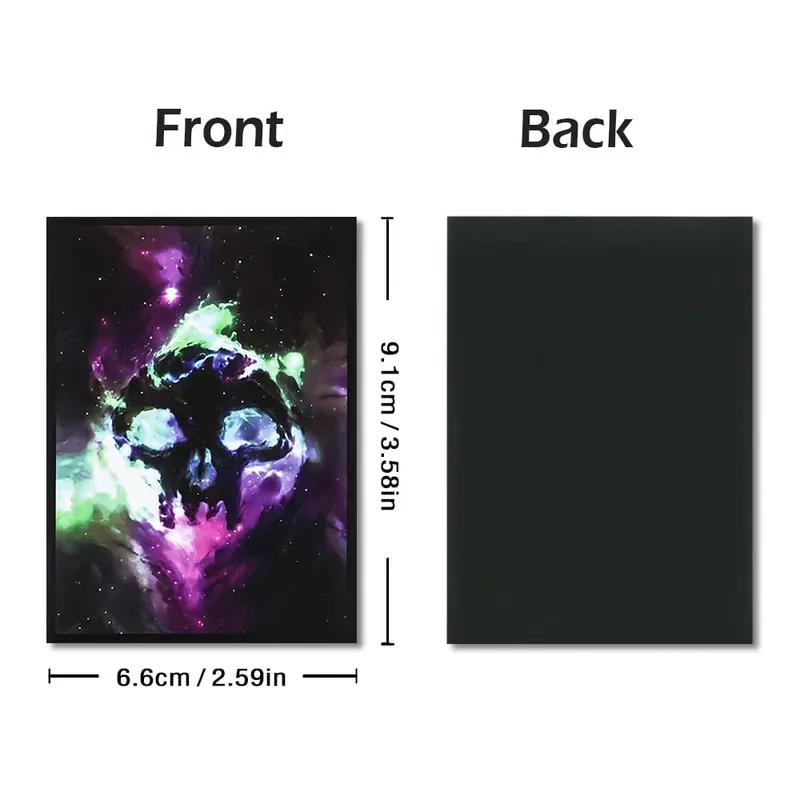 60PCS 66*91mm Art Card Sleeves Trading Card Protector Compatible with MGT/PTCG Top Loading Card Protector Best Gift — image 3