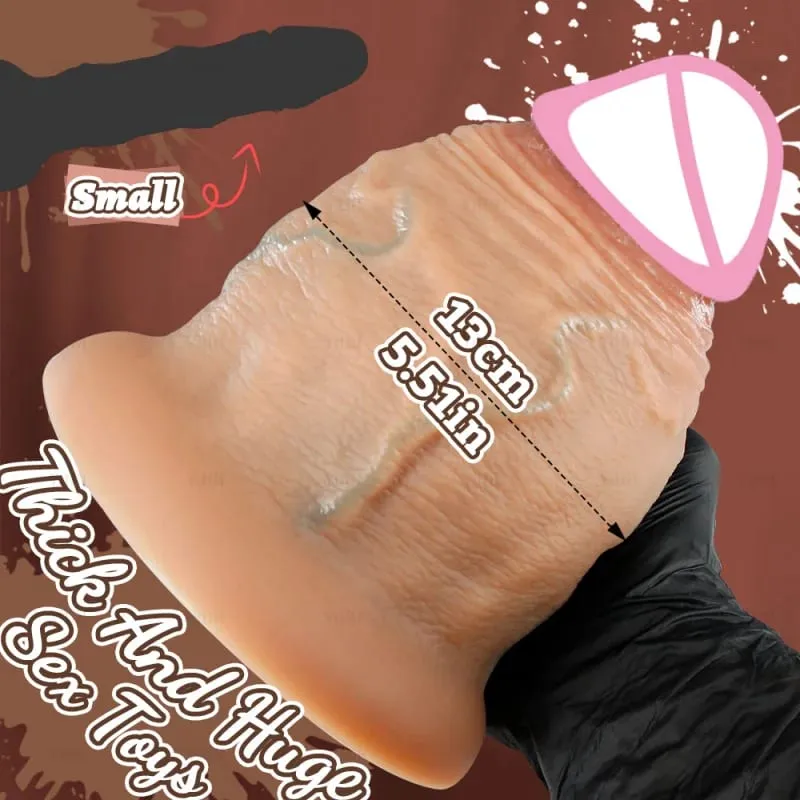 5 Größen Silikondildos Butt Plug Dicker Analplug Realistischer Riesiger Dicker Dildo Mit Saugnapf Erwachsene Spielzeug Sexspielzeug Für Frauen Mann — image 2